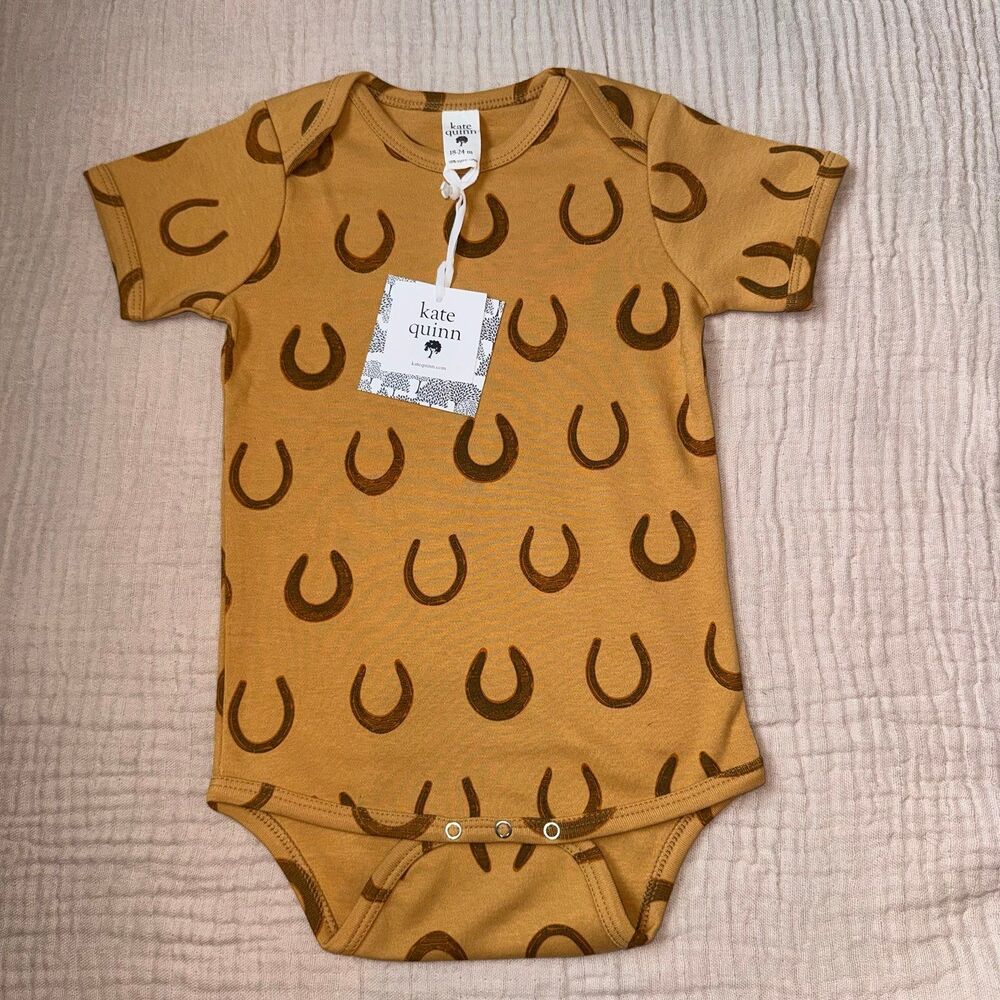 Kate Quinn Horseshoe Cotton Bodysuit 18-24m
